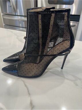 Jennifer Chamandi London Black Ankle Boots. Sz 42.